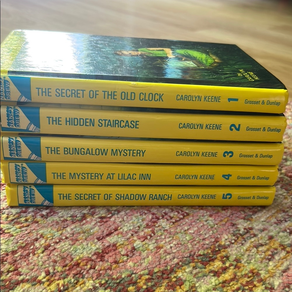 Vintage Nancy Drew Mystery Stories Book 1-5 Set - Picture 2 of 3